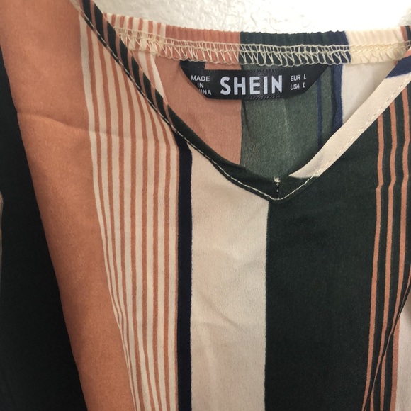 Shein striped spaghetti strap romper - Picture 2 of 3